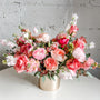 Romantic pink rose bouquet with garden flowers – Adore Floral NYC delivery